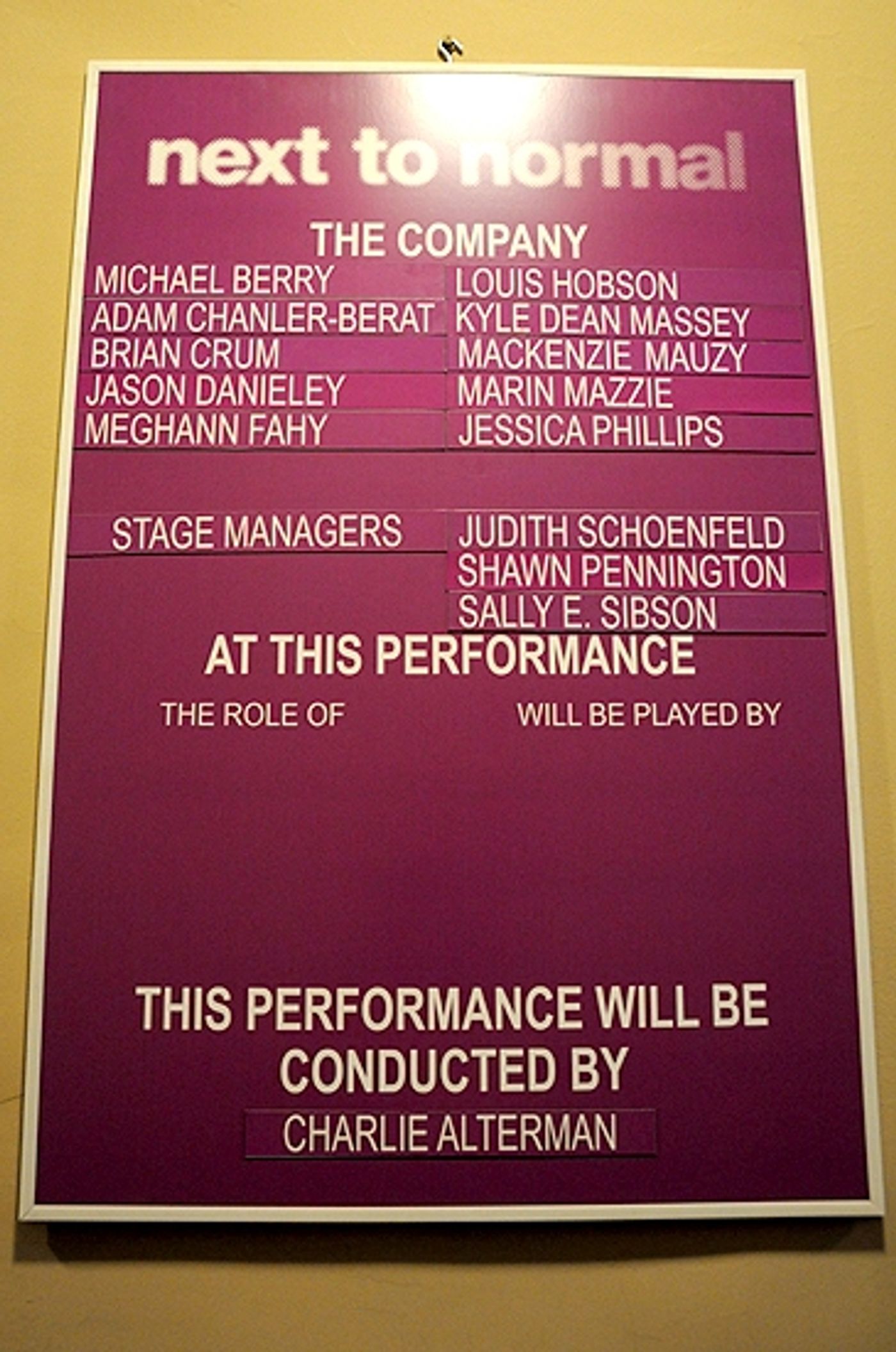 Photo Coverage: Mazzie & Danieley Join NEXT TO NORMAL  Image