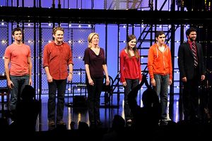 Kyle Dean Massey, Jason Danieley, Marin Mazzie, Meghann Fahy, Adam Chanler-Berat & Lo Photo