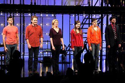 Kyle Dean Massey, Jason Danieley, Marin Mazzie, Meghann Fahy, Adam Chanler-Berat & Lo Photo