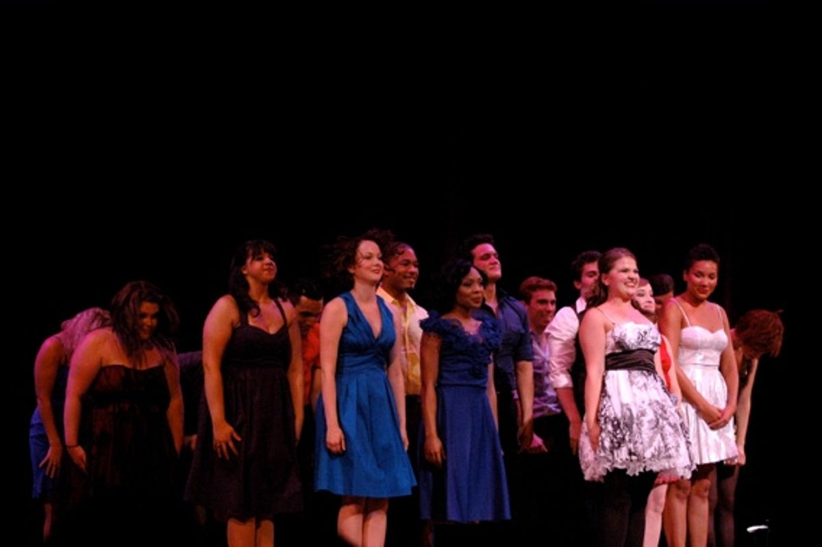 Jessica Wagner and The cast of Broadway's Rising Stars at 
