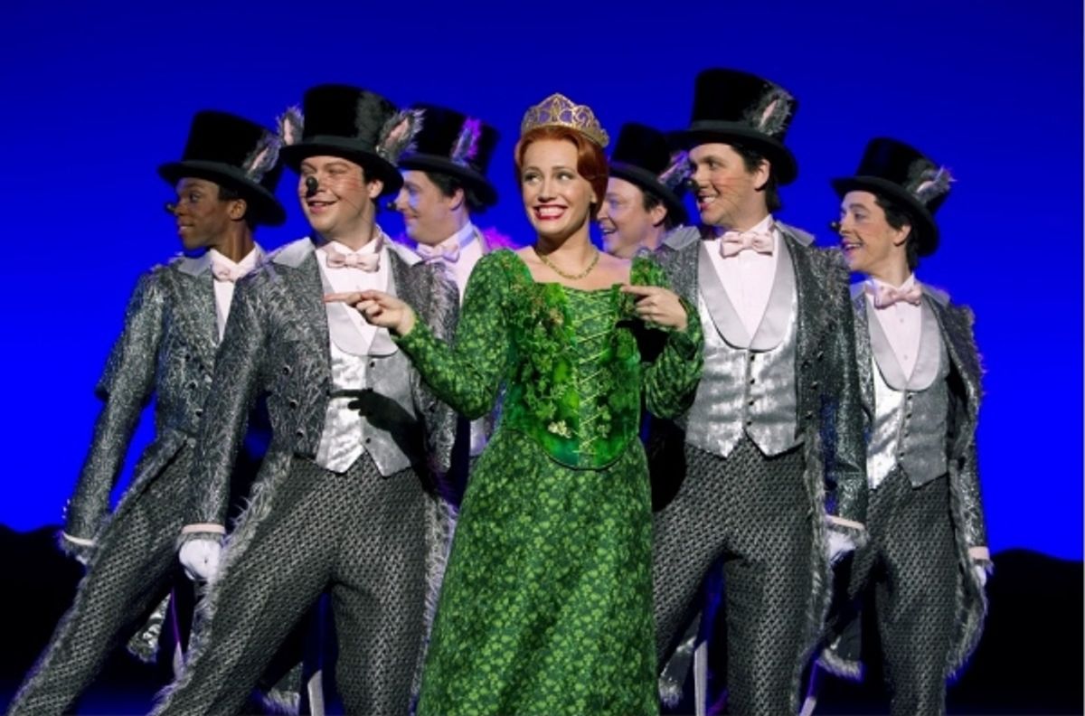 Haven Burton with SHREK Cast at 