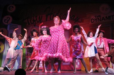 Christopher Sieber and the cast of HAIRSPRAY Photo
