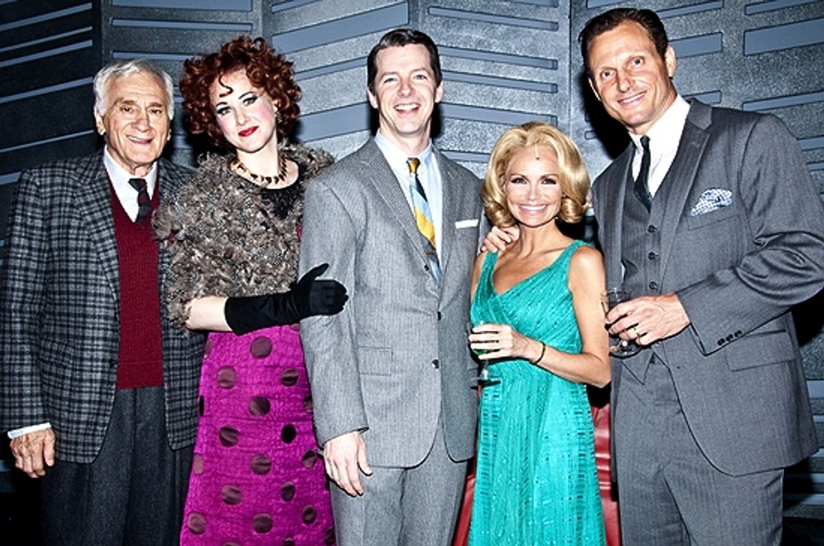 Dick Latessa , Katie Finneran, Sean Hayes, Kristin Chenoweth & Tony Goldwyn at 