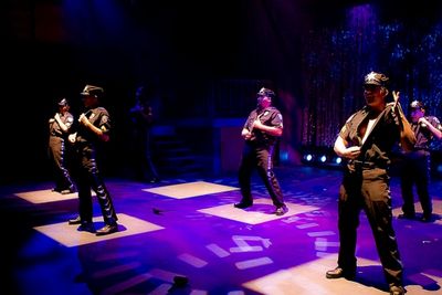 Bryan Dobson, Michael Isaac, Jason Kennedy; back row, from left: Guinn Powell, Stephe Photo