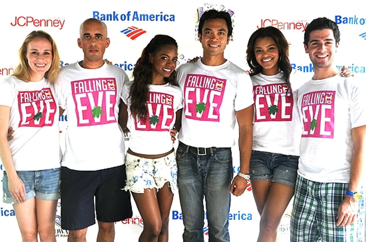 Jennifer Blood,Nehal Joshi, Krystal Joy Brown, Jose Llana, Sasha Sloan & Adam Kantor (Falling For Eve) at 