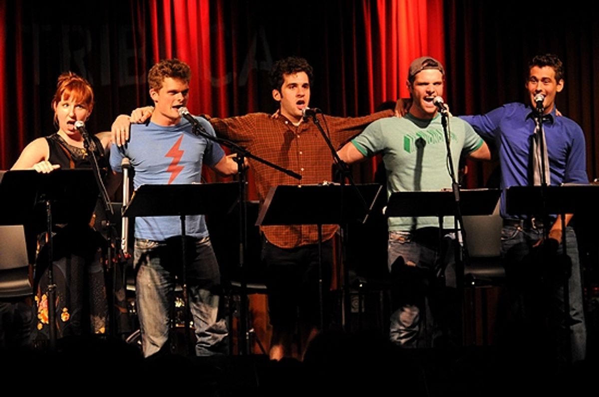 Molly Pope, Andrew Durand, Adam Chanler-Berat,  Cole Burden & Kevin Greene at 