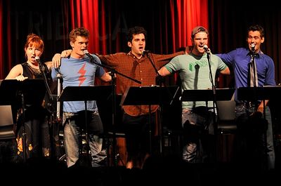 Molly Pope, Andrew Durand, Adam Chanler-Berat,  Cole Burden & Kevin Greene Photo