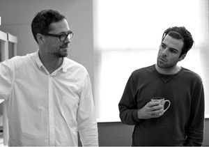 Set Designer Mark Wendland and Zachary Quinto Photo