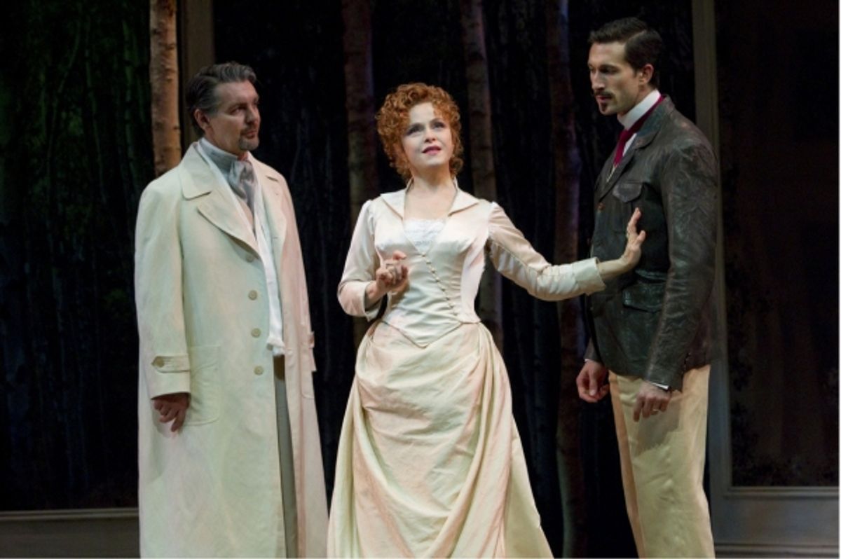Alexander Hanson, Bernadette Peters and Aaron Lazar at 