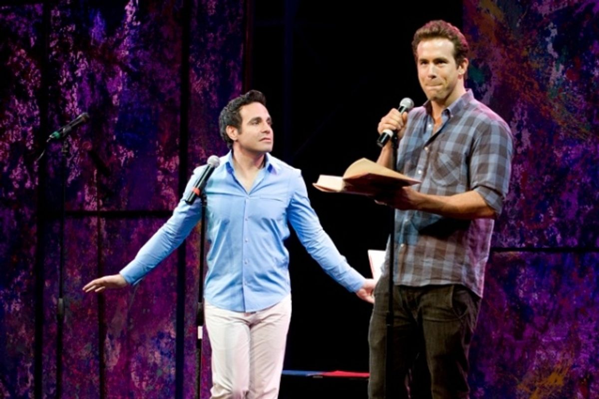 Mario Cantone and Ryan Reynolds at 