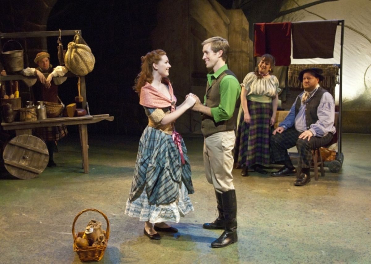 Emily Beth Brockway, Peter Carrier and cast at Cortland Rep Presents BRIGADOON
