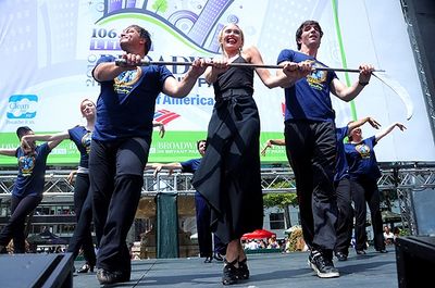  Rachel de Benedet  & the cast of the Addams Family Photo