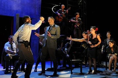 Jeremy Browne (Montano), Dan Roach (Cassio), Andrew Kluger (Ensemble), James Watersto Photo