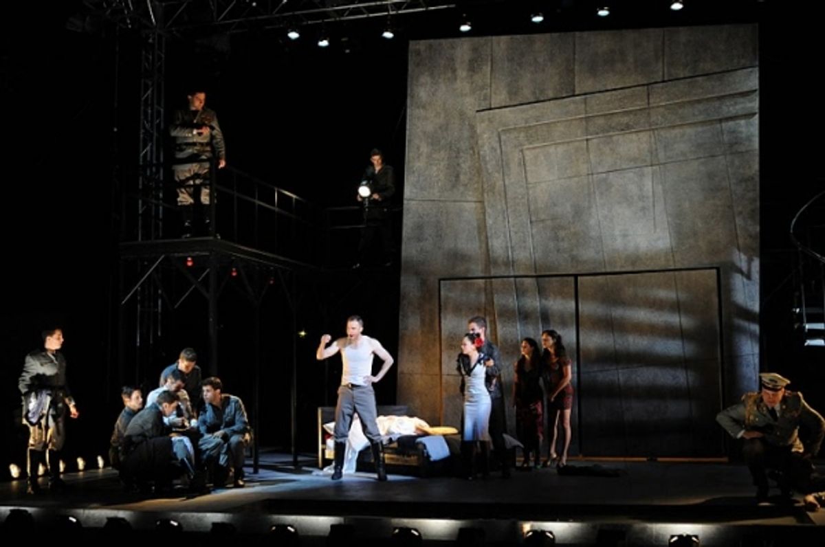 Phillipe Bowgen (Ensemble), Brandon Drea (Ensemble), Max Schadler (Ensemble), Dan Roach (Cassio), Greg Coughlin (Ensemble), Jared Eaton (Ensemble), James Waterston (Iago), McCaela Donovan (Bianca), Andrew Kluger (Ensemble), Carly Kastel (Ensemble U/S), Ch at 