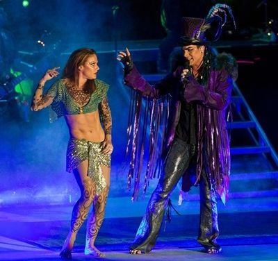 Adam Lambert and dancer Photo