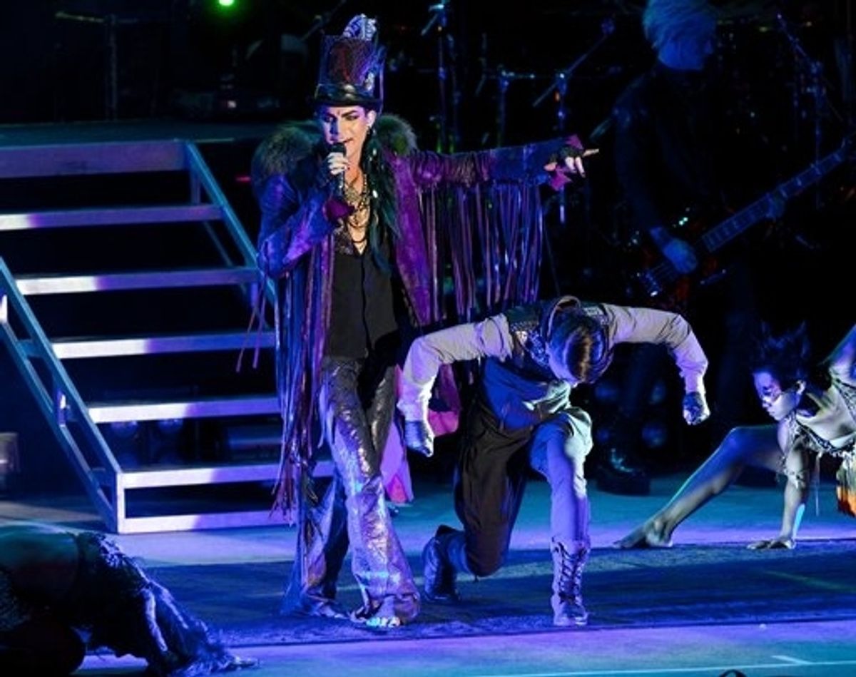 Adam Lambert and dancers at 