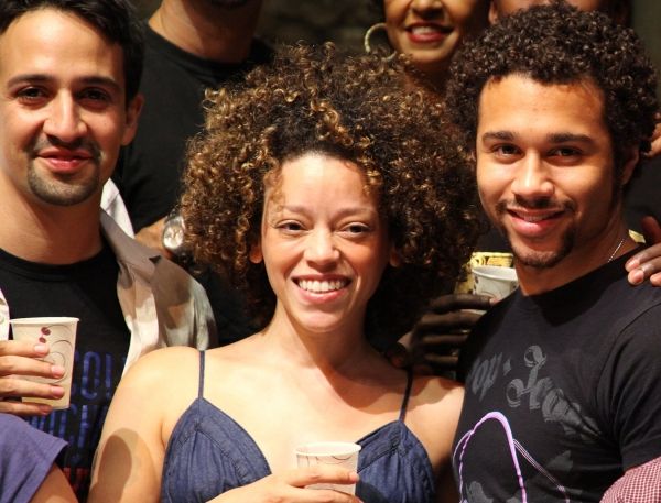 Lin-Manuel Miranda, Marcy Harriell and Corbin Bleu Photo