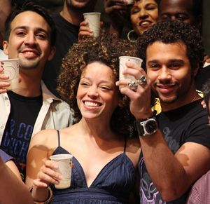 Lin-Manuel Miranda, Marcy Harriell and Corbin Bleu Photo