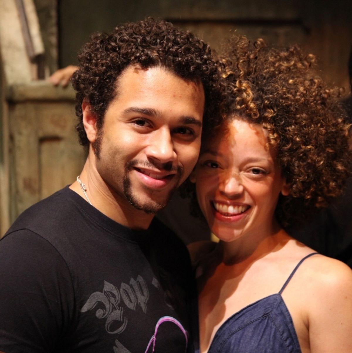 Corbin Bleu and Marcy Harriell at 