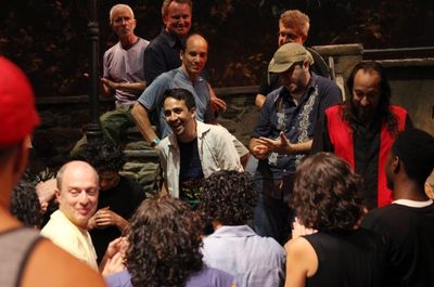 Lin-Manuel Miranda and the IN THE HEIGHTS Company Photo