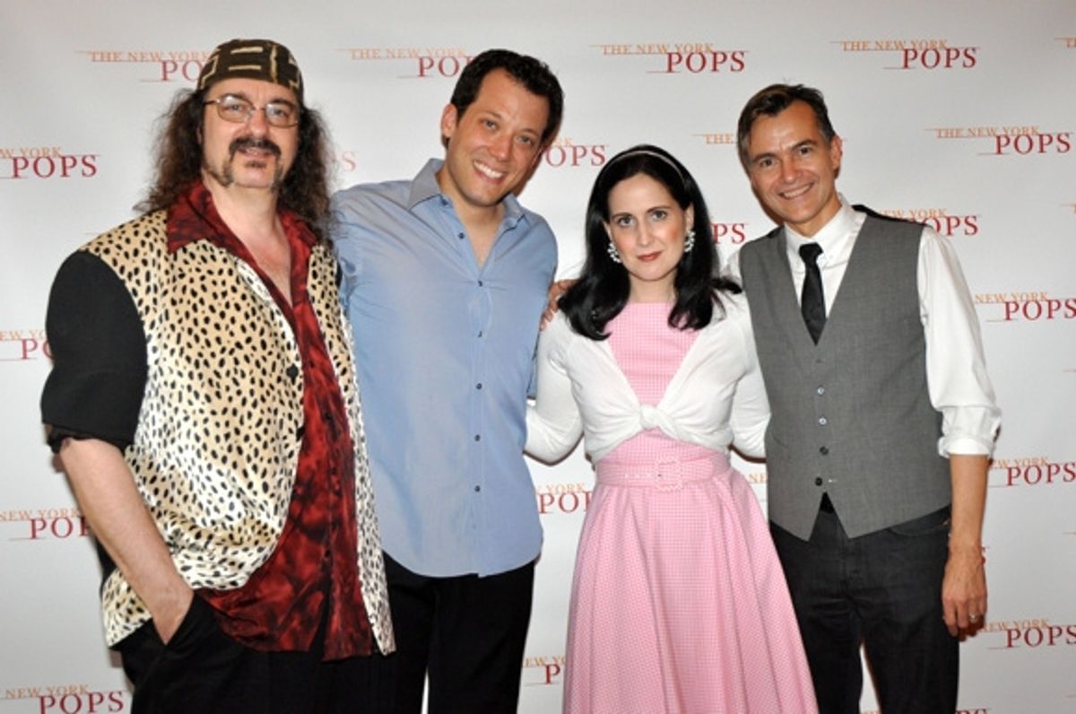 Doug Katsaros, John Tartaglia, Stephanie D'Abruzzo and William Schermerhorn at 
