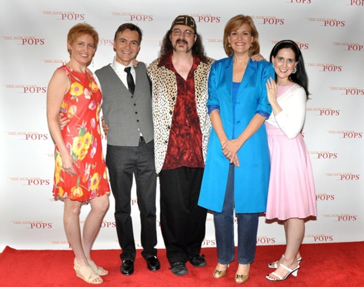 Liz Callaway, William Schermerhorn, Doug Katsaros, Karen Mason and Stephanie D'Abruzzo at 
