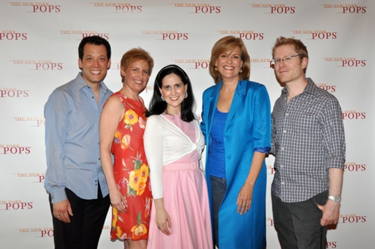 Tonight's Cast-John Tartaglia, Liz Callaway, Stephanie D'Abruzzo, Karen Mason and Anthony Rapp at 