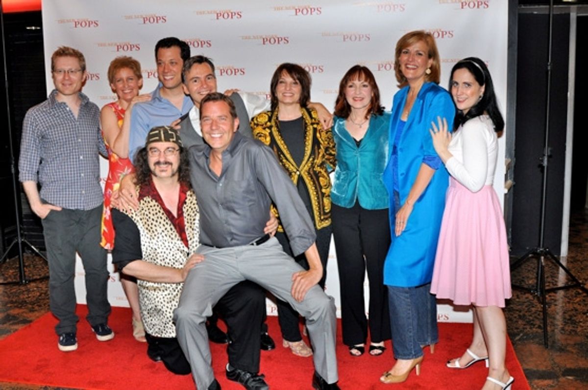 Anthony Rapp, Liz Callaway, John Tartaglia, Doug Katsaros, William Schermerhorn, Steven Reineke, Elise Morris, Margaret Dorn, Karen Mason and Stephanie D'Abruzzo at 