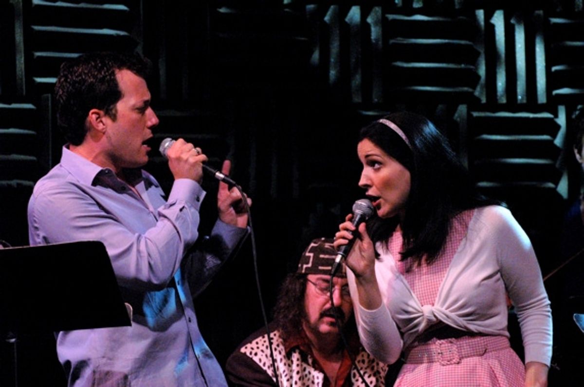 John Tartaglia and Stephanie D'Abruzzo at 