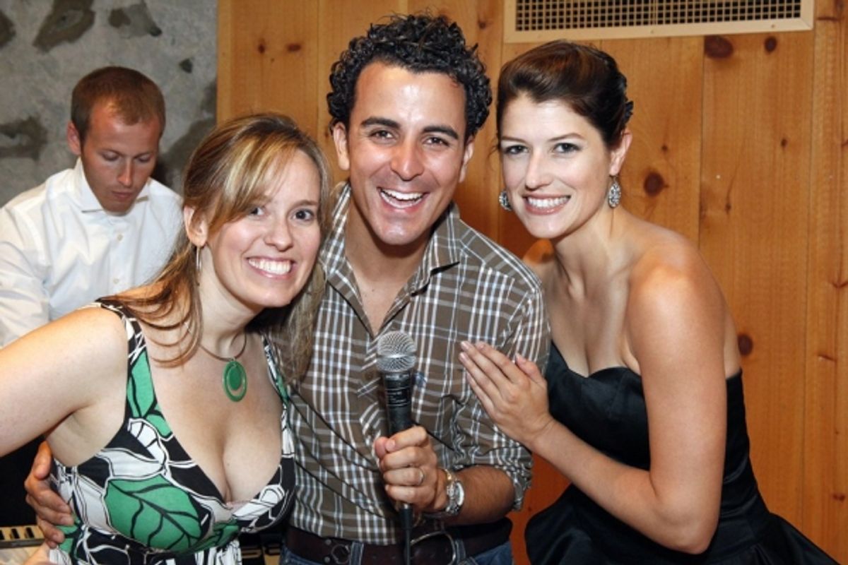 Rachel Hoffman, Carlos Encinias and Nicole Parker at 