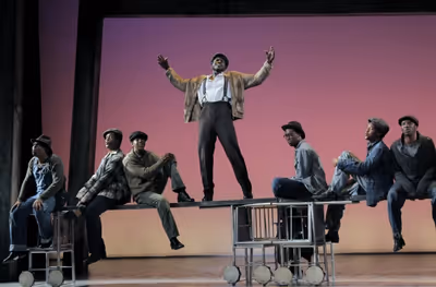 Joshua Henry and the company Photo