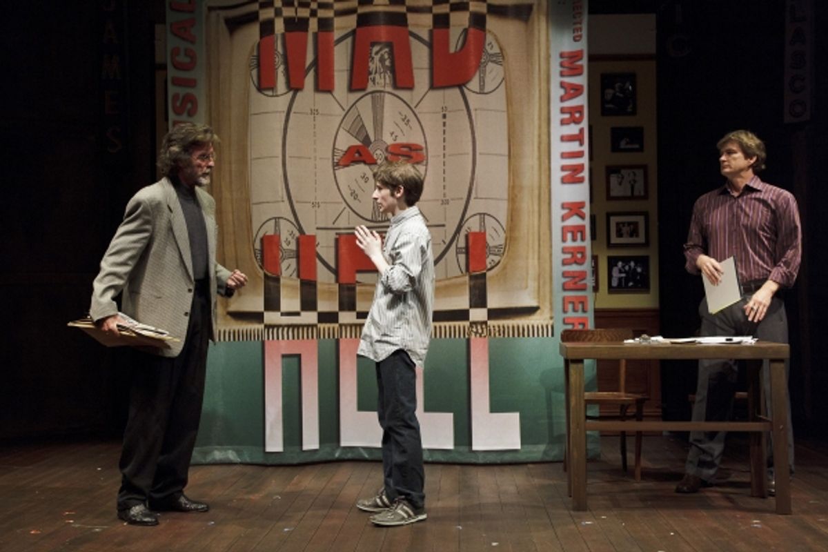 John Glover (L), Noah Robbins and Bill Brochtrup  at 