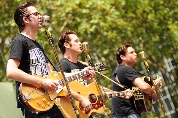 Rob Lyons, Erik Hayden & Christopher Ryan Grant (Million Dollar Quartet) Photo