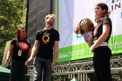 Hazel Ann Raymundo, Rob Morrison & Sarah Stiles (Avenue Q) Photo