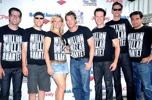 Elizabeth Stanley, Levi Kreis and the cast of Million Dollar Quartet @ BroadwayWorld Elizabeth Stanley, Levi Kreis and the cast of Million Dollar Quartet Photo