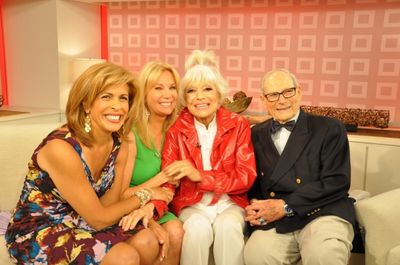Hoda Kotb, Kathie Lee Gifford, Carol Channing and Harry Kullijian Photo