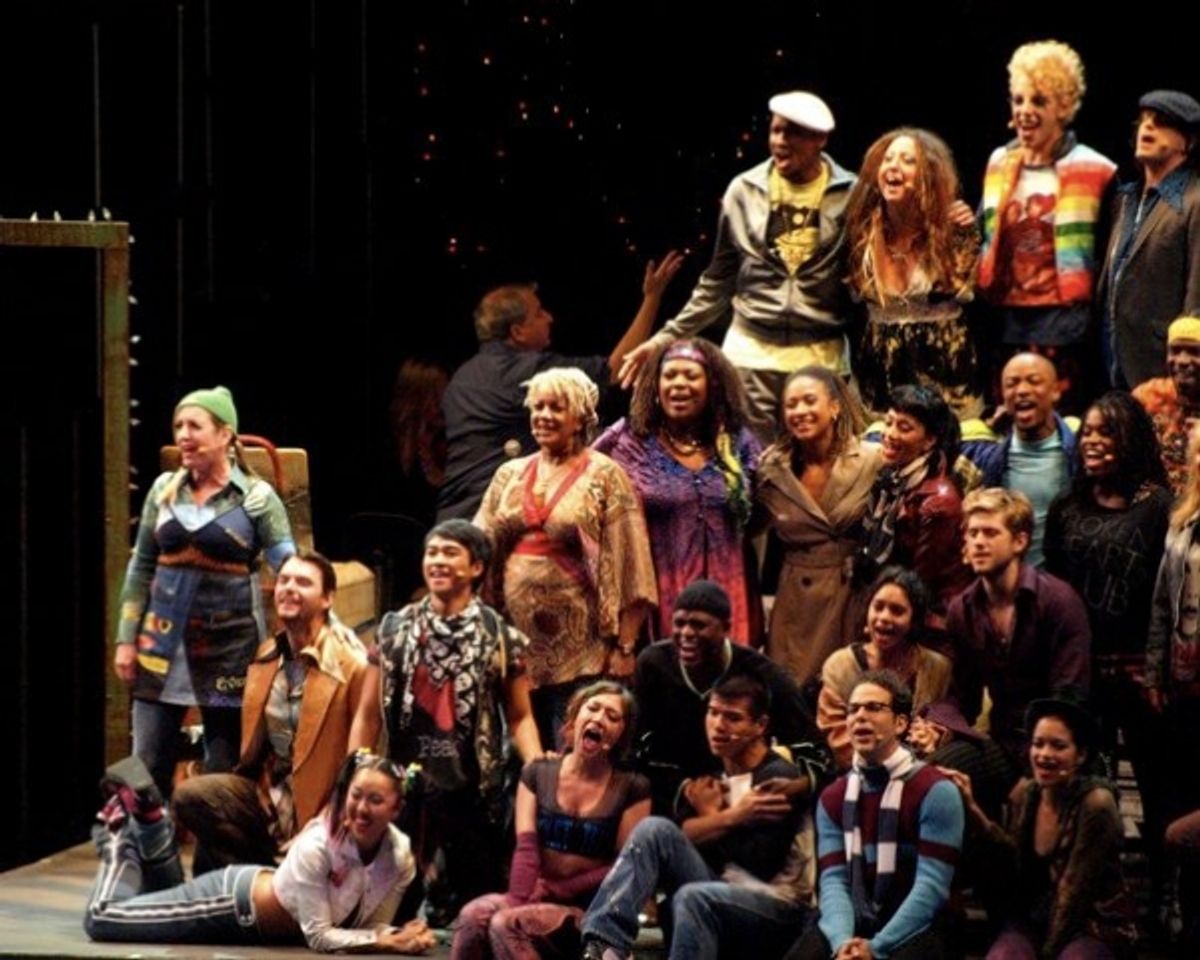 The cast of RENT at the Hollywood Bowl at 