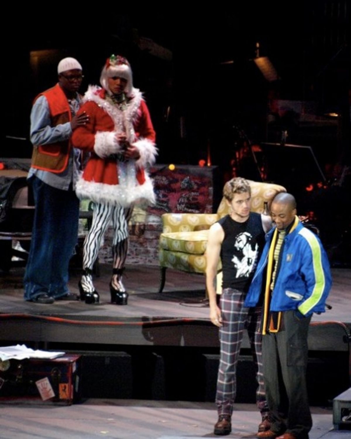 Wayne Brady, Telly Leung, Aaron Tveit and Collins Pennie at 