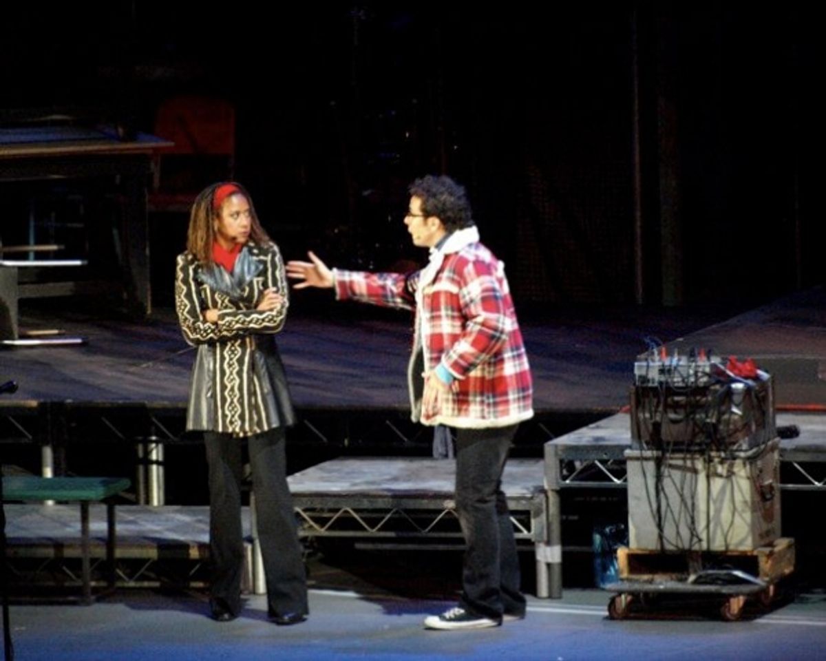 Tracie Thoms and Skylar Astin at 