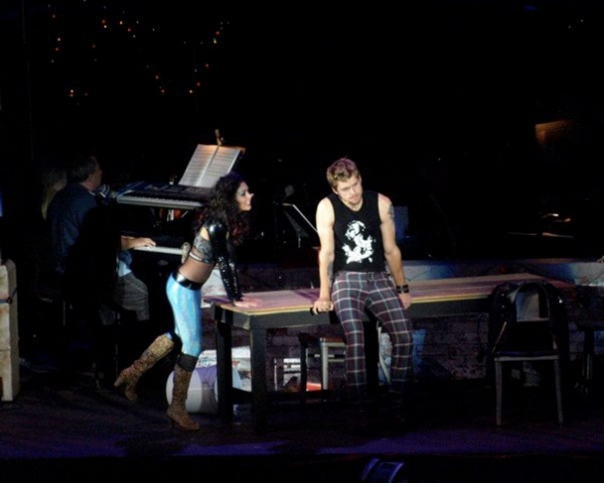 Vanessa Hudgens and Aaron Tveit at 