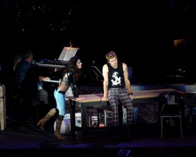 Vanessa Hudgens and Aaron Tveit Photo