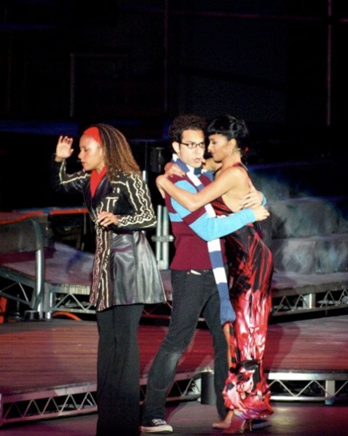 Tracie Thoms, Skylar Astin and Nicole Scherzinger at 