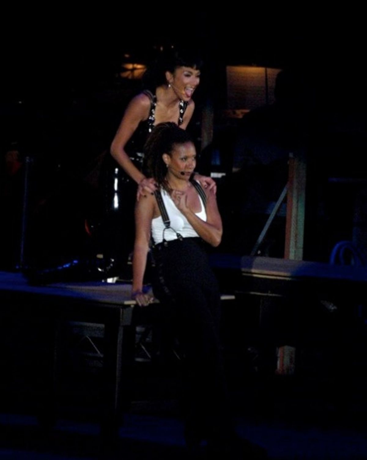 Tracie Thoms and Nicole Scherzinger at 