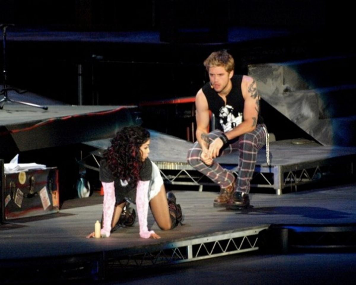 Aaron Tveit and Vanessa Hudgens at 