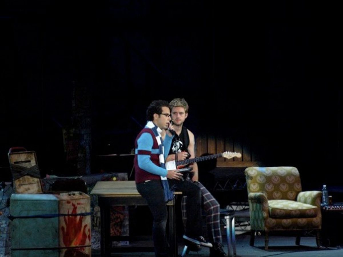 Skylar Astin and Aaron Tveit at 