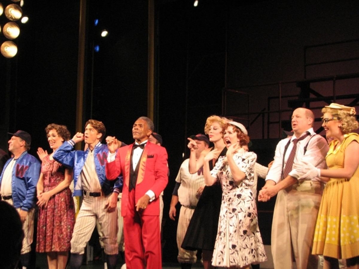Austin Miller, Andre De Shields, Felicia Finley and Cast at 