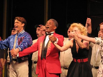 Austin Miller, Andre De Shields, Felicia Finley Photo