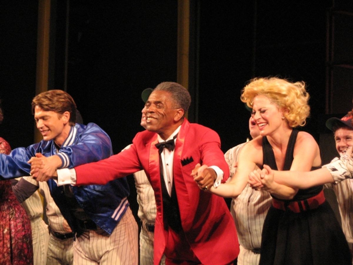 Austin Miller, Andre De Shields, Felicia Finley at 