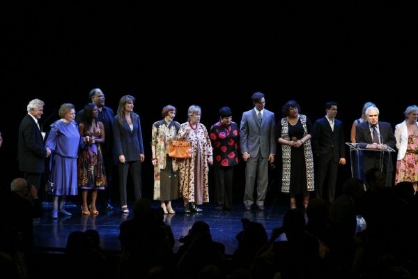 ENSEMBLE singing Happy Birthday: Patricia Neal, LaChanze, Ken Page, Lucie Arnaz, Tamm Photo
