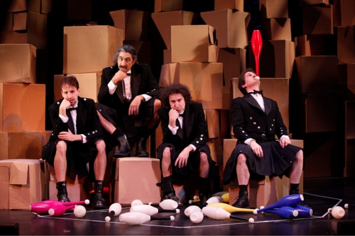 Photo Flash: THE FLYING KARAMAZOV BROS. Opens at Minetta Lane Tonight, 8/9  Image